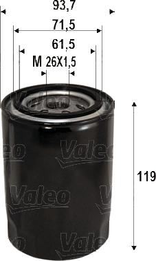 Valeo 586090 - Filtro de aceite parts5.com