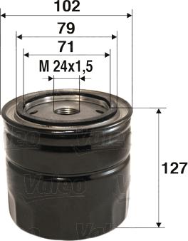 Valeo 586044 - Oil Filter parts5.com