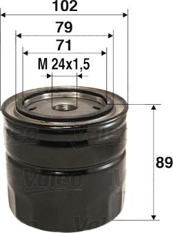 Valeo 586061 - Filtro de aceite parts5.com