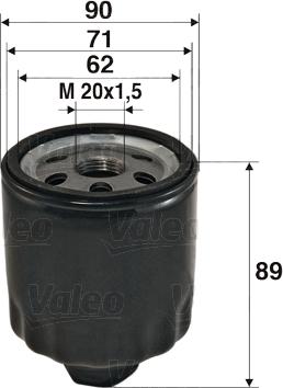 Valeo 586004 - Масляный фильтр parts5.com