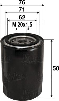 Valeo 586001 - Масляный фильтр parts5.com