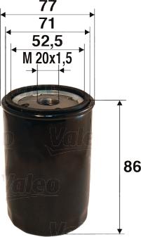 Valeo 586002 - Oil Filter parts5.com