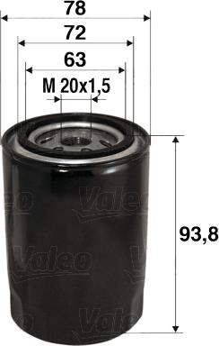 Valeo 586080 - Масляный фильтр parts5.com