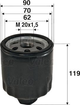 Valeo 586020 - Масляный фильтр parts5.com