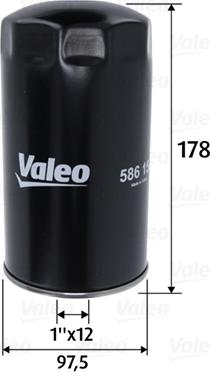 Valeo 586150 - Filtro de aceite parts5.com