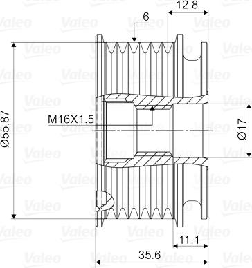 Valeo 588032 - Polea, alternador parts5.com