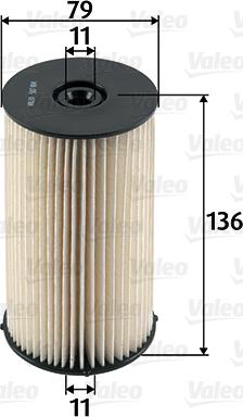 Valeo 587904 - Топливный фильтр parts5.com