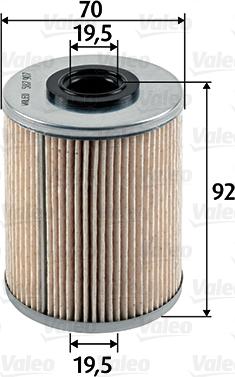 Valeo 587907 - Топливный фильтр parts5.com