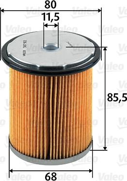 Valeo 587912 - Fuel filter parts5.com