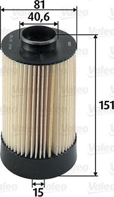 Valeo 587935 - Топливный фильтр parts5.com