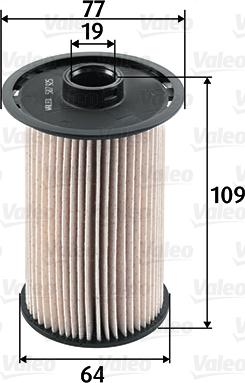 Valeo 587925 - Топливный фильтр parts5.com