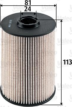 Valeo 587928 - Топливный фильтр parts5.com