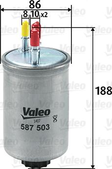 Valeo 587503 - Масляный фильтр parts5.com