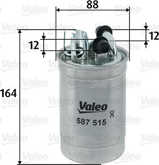 Valeo 587515 - Топливный фильтр parts5.com