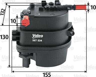 Valeo 587534 - Топливный фильтр parts5.com