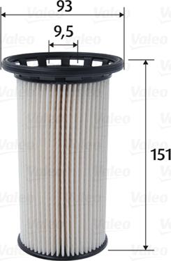 Valeo 587095 - Топливный фильтр parts5.com