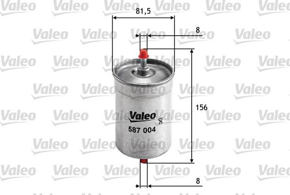 Valeo 587004 - Топливный фильтр parts5.com