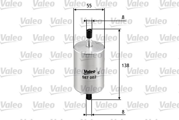 Valeo 587002 - Масляный фильтр parts5.com