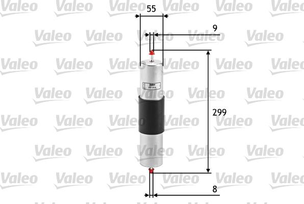 Valeo 587014 - Топливный фильтр parts5.com