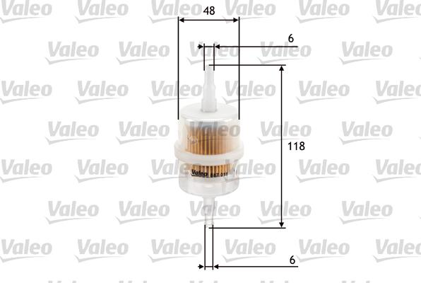 Valeo 587011 - Топливный фильтр parts5.com