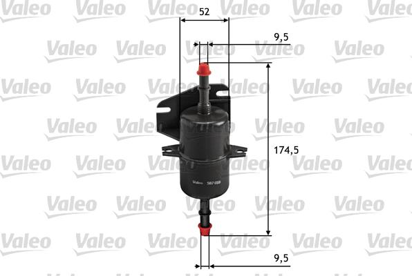 Valeo 587018 - Топливный фильтр parts5.com