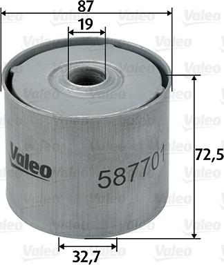 Valeo 587701 - Fuel filter parts5.com
