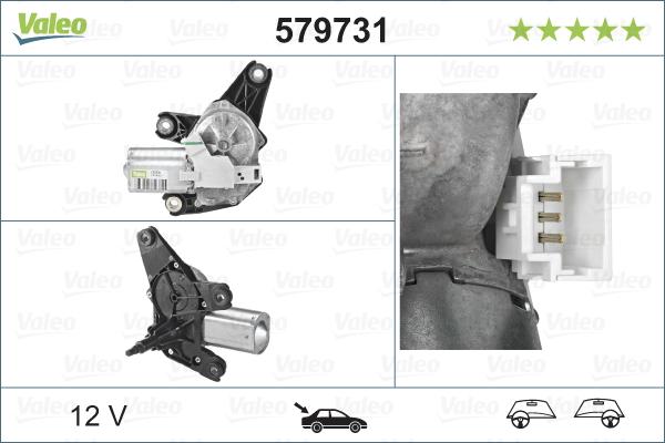 Valeo 579731 - Wiper Motor parts5.com