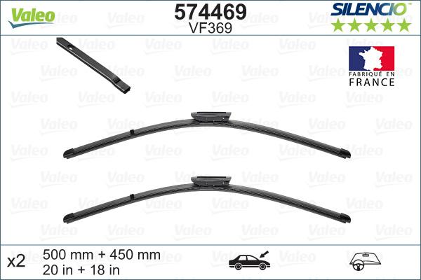 Valeo 574469 - Limpiaparabrisas parts5.com