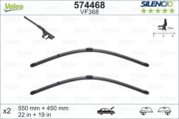 Valeo 574468 - Limpiaparabrisas parts5.com