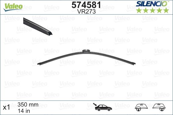 Valeo 574581 - Limpiaparabrisas parts5.com