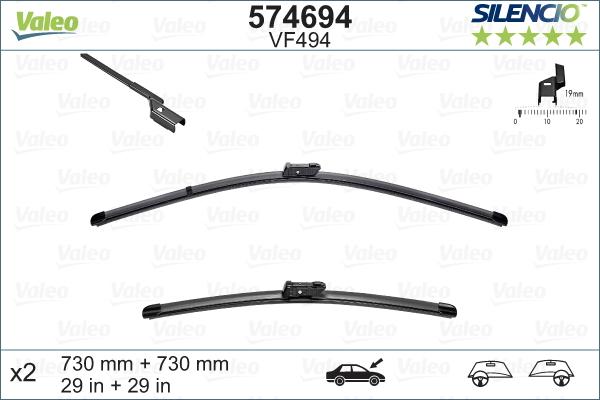 Valeo 574694 - Limpiaparabrisas parts5.com