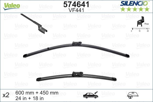 Valeo 574641 - Limpiaparabrisas parts5.com