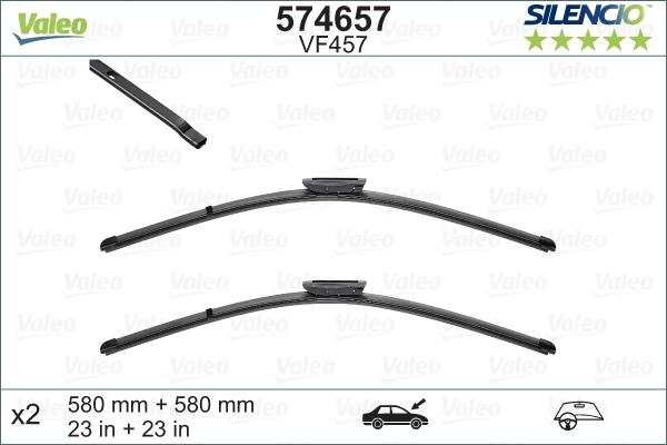 Valeo 574657 - Limpiaparabrisas parts5.com