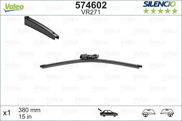 Valeo 574602 - Limpiaparabrisas parts5.com