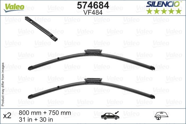 Valeo 574684 - Limpiaparabrisas parts5.com