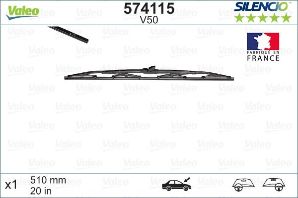 Valeo 574115 - Wiper Blade parts5.com