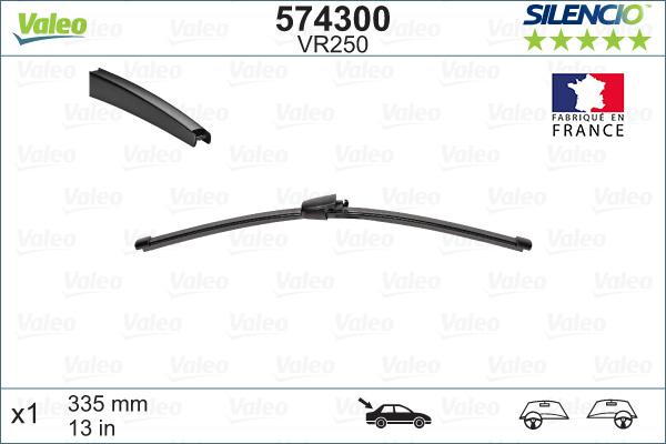 Valeo 574300 - Limpiaparabrisas parts5.com