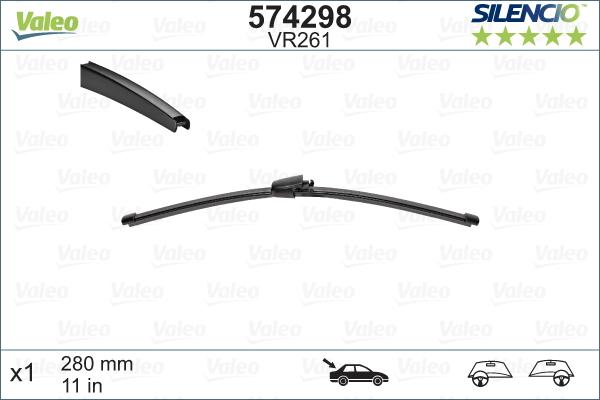 Valeo 574298 - Limpiaparabrisas parts5.com