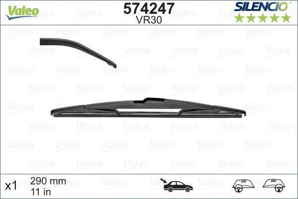 Valeo 574247 - Wiper Blade parts5.com