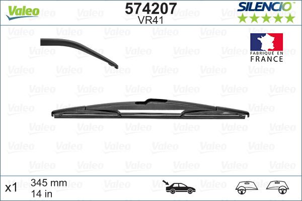 Valeo 574207 - Limpiaparabrisas parts5.com