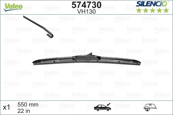 Valeo 574730 - Wiper Blade parts5.com