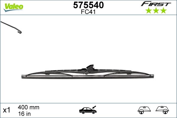 Valeo 575540 - Limpiaparabrisas parts5.com