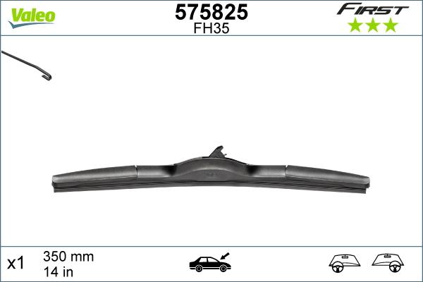 Valeo 575825 - Wiper Blade parts5.com