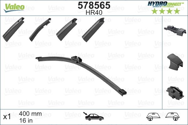 Valeo 578565 - Wiper Blade parts5.com