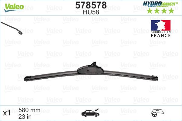 Valeo 578578 - Limpiaparabrisas parts5.com