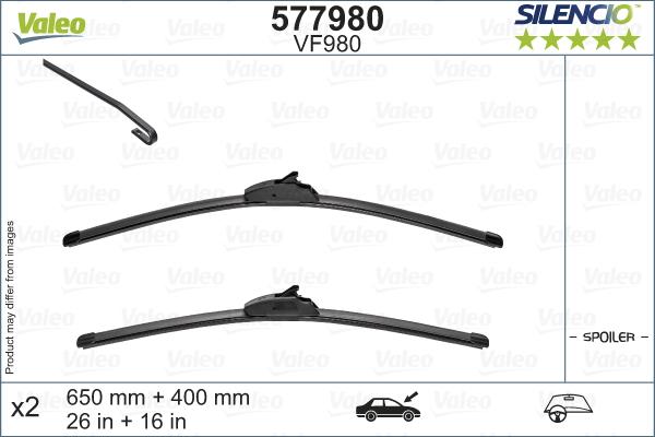 Valeo 577980 - Щетка стеклоочистителя parts5.com