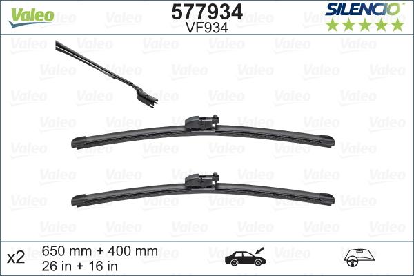 Valeo 577934 - Limpiaparabrisas parts5.com