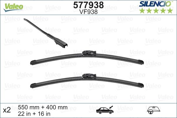 Valeo 577938 - Limpiaparabrisas parts5.com