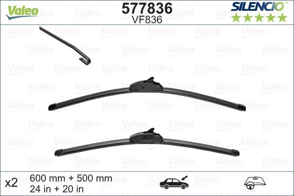 Valeo 577836 - Limpiaparabrisas parts5.com