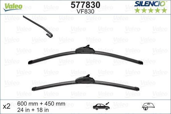 Valeo 577830 - Wiper Blade parts5.com